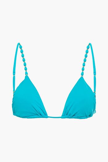VIX PAULA HERMANNY Embellished triangle bikini top