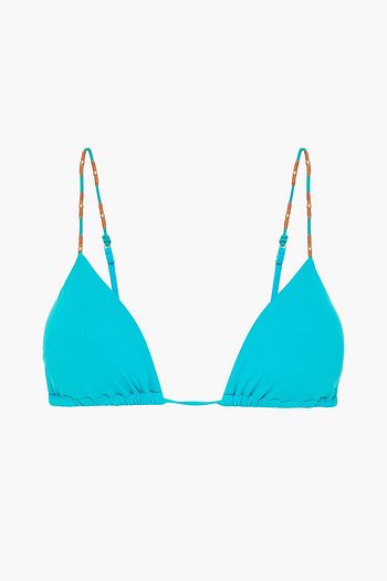 VIX PAULA HERMANNY Embellished triangle bikini top