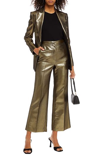 ALEXACHUNG Lurex kick-flare pants
