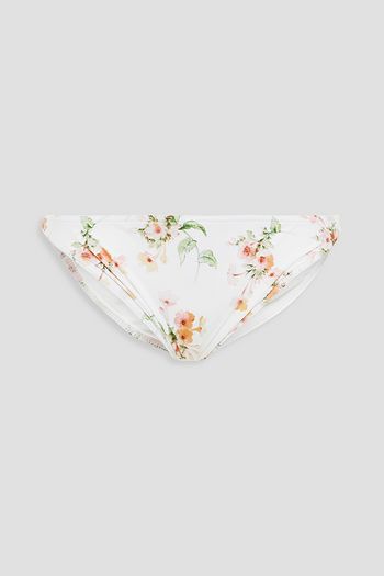 ZIMMERMANN Tief sitzendes Bikini-Höschen mit floralem Print