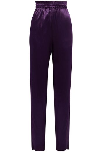 DRIES VAN NOTEN Satin straight-leg pants