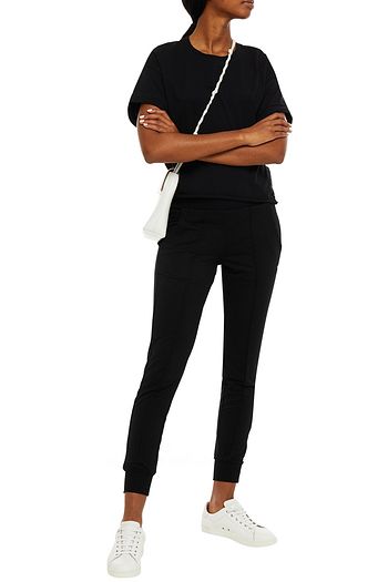 DKNY Reflective-trimmed stretch-jersey track pants