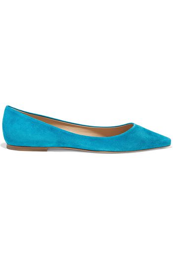 ROGER VIVIER Ballerine Palace suede point-toe flats