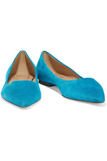 ROGER VIVIER Ballerine Palace suede point-toe flats