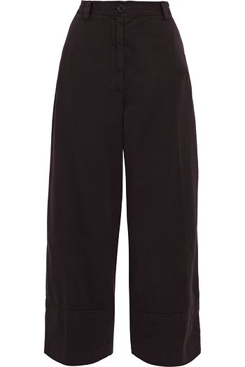 DRIES VAN NOTEN Cotton-twill wide-leg pants