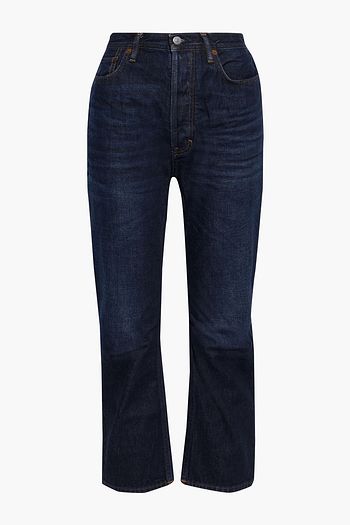 ACNE STUDIOS Cropped high-rise straight-leg jeans