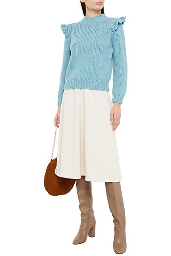 ZIMMERMANN Pullover aus Merinowolle mit Rüschen
