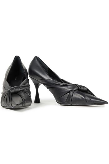 BALENCIAGA Drapy Pumps aus Leder mit Knotendetail