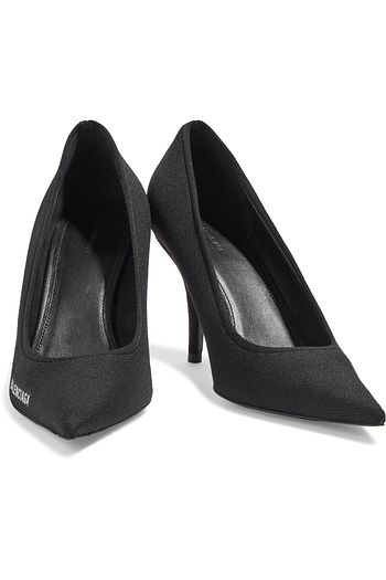 BALENCIAGA Knife logo-print stretch-knit pumps