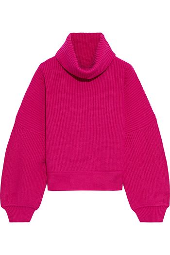 DIANE VON FURSTENBERG Baylor Rollkragenpullover aus einer gerippten Merinowollmischung