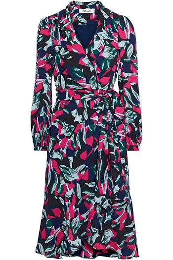 DIANE VON FURSTENBERG Carla Two printed crepe wrap dress