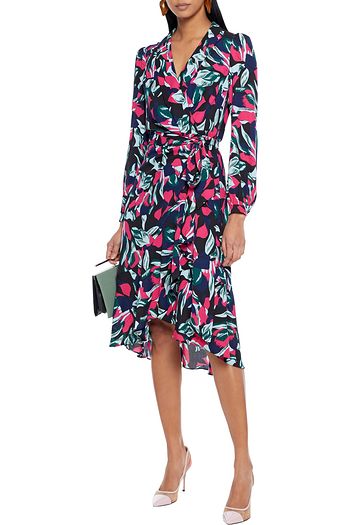 DIANE VON FURSTENBERG Carla Two printed crepe wrap dress