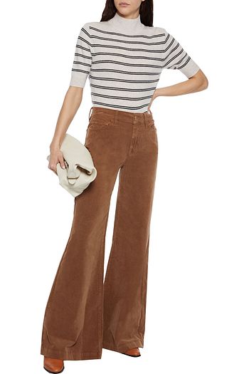 FRAME Le Palazzo stretch-cotton corduroy wide-leg pants