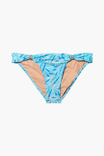 MELISSA ODABASH Grenada gathered printed low-rise bikini briefs