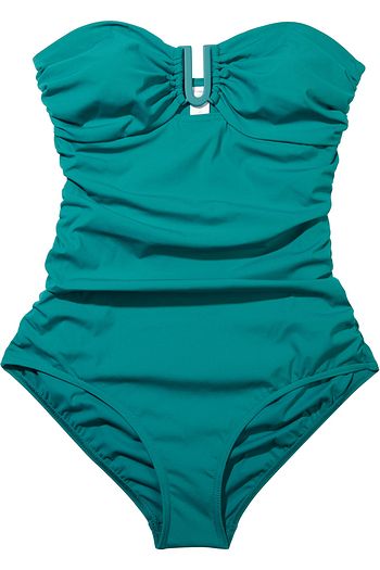 ZIMMERMANN Separates Sculpt Link ruched bandeau swimsuit