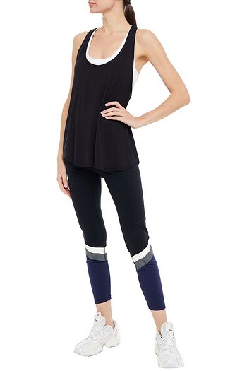 ALL ACCESS Layered ribbed modal-blend jersey tank