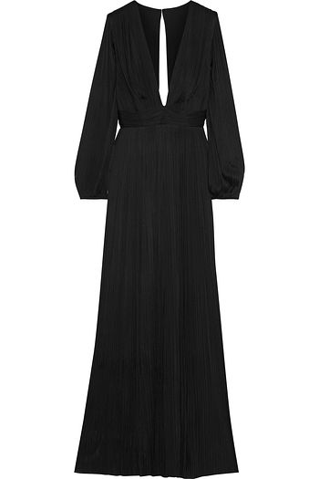 MARIA LUCIA HOHAN Inari tie-back plissé silk-tulle gown