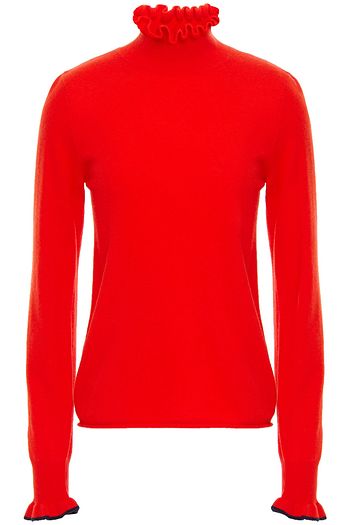 SEE BY CHLOÉ Ruffle-trimmed wool-blend turtleneck sweater