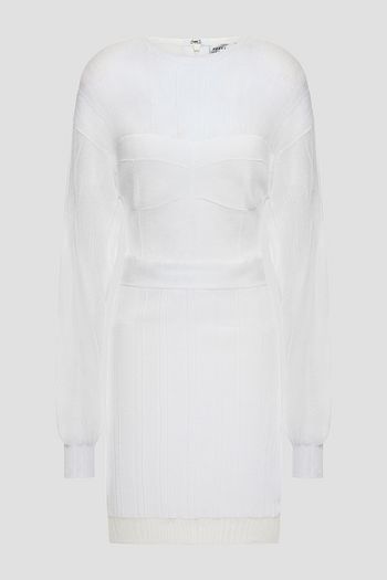 HERVÉ LÉGER Ribbed-knit mini dress