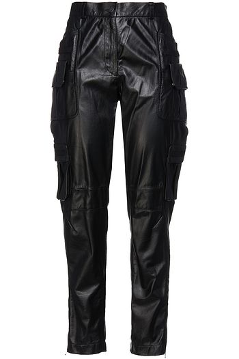 REDVALENTINO Leather straight-leg pants