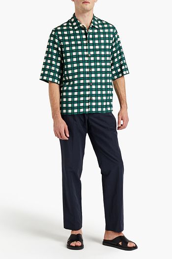 JOSEPH Isaac checked twill shirt