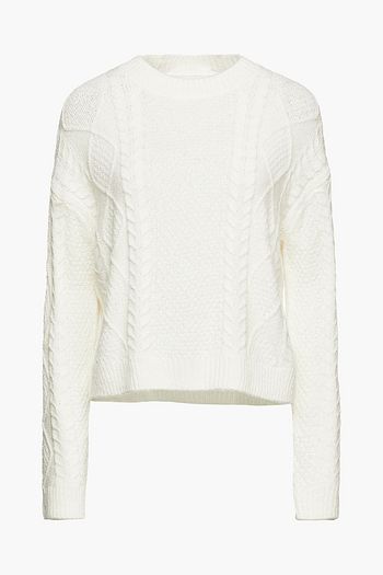 VINCE. Cable-knit merino wool-blend sweater