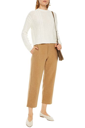 VINCE. Cable-knit merino wool-blend sweater