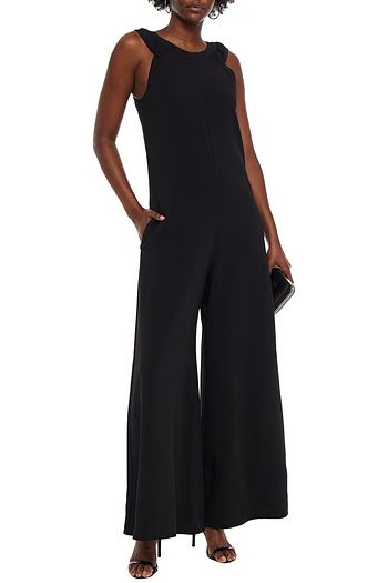 REDVALENTINO Stretch-crepe wide-leg jumpsuit