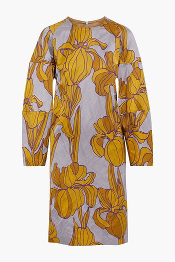 DRIES VAN NOTEN Dubya floral-print sateen dress