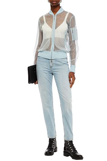 REDVALENTINO Bomberjacke aus Point d'Esprit