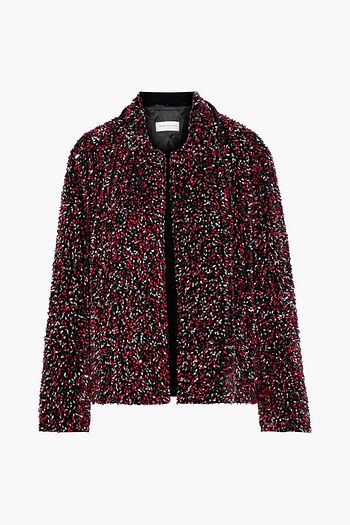 DRIES VAN NOTEN Sequin-embellished velvet jacket