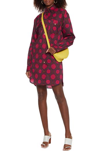 DRIES VAN NOTEN Darwy printed cotton-poplin shirt dress