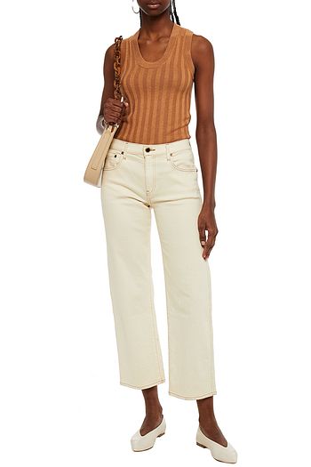 NAADAM Ribbed silk and cashmere-blend tank