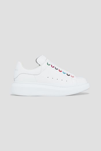 ALEXANDER MCQUEEN Leather exaggerated-sole sneakers