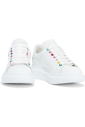 ALEXANDER MCQUEEN Leather exaggerated-sole sneakers
