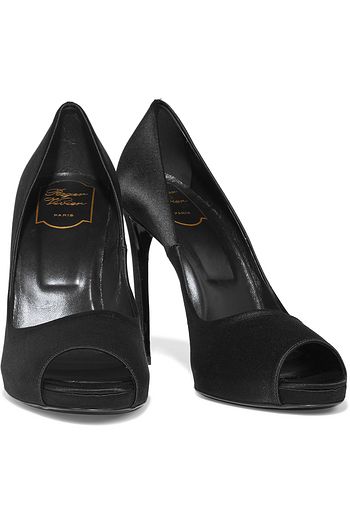 ROGER VIVIER Satin platform pumps