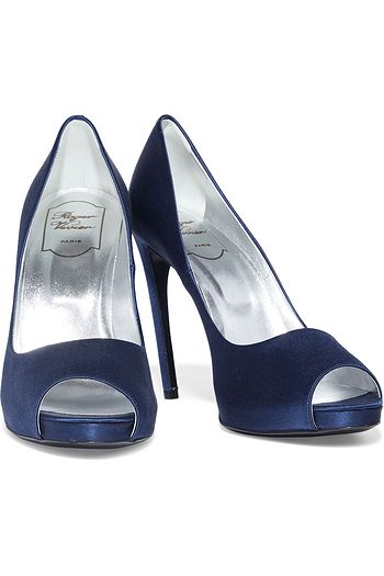 ROGER VIVIER Satin platform pumps