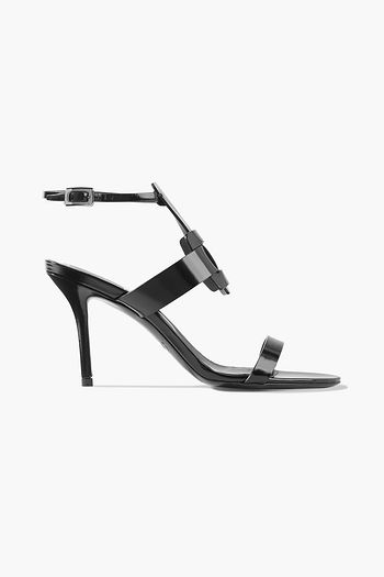 ROGER VIVIER Pilgrim glossed-leather sandals