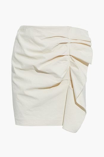 ISABEL MARANT Lefly ruffled cotton-blend mini skirt