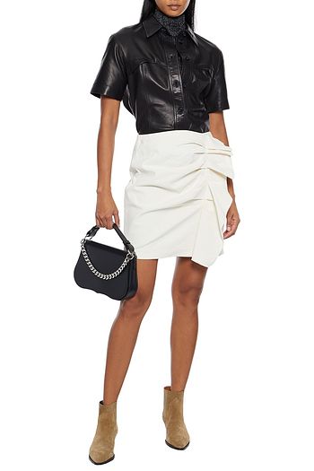 ISABEL MARANT Lefly ruffled cotton-blend mini skirt