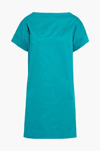 OSCAR DE LA RENTA Cotton-blend poplin mini dress