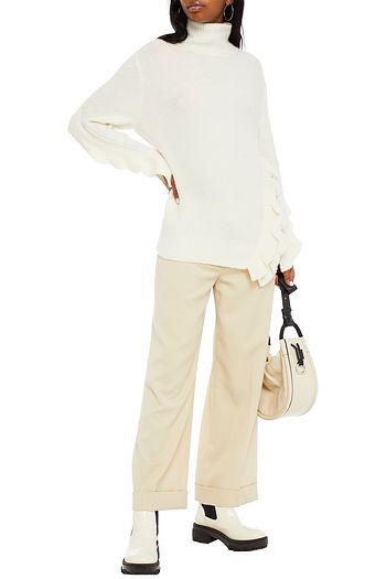 3.1 PHILLIP LIM Ruffled knitted turtleneck sweater