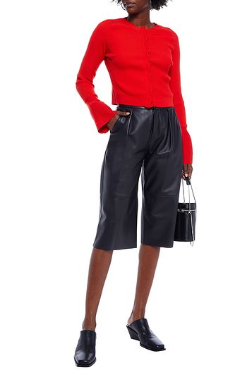 3.1 PHILLIP LIM Ruffle-trimmed merino wool-blend cardigan