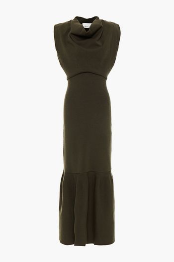 3.1 PHILLIP LIM Draped gathered wool-blend maxi dress