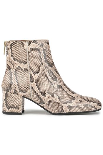 ATP ATELIER Snake-effect leather ankle boots