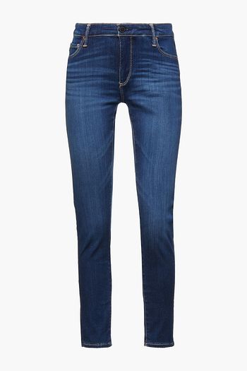 AG JEANS Cropped mid-rise skinny jeans
