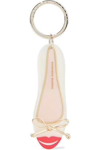 CHARLOTTE OLYMPIA Kiss Me Darcy Schlüsselanhänger aus Perspex® mit Schleife