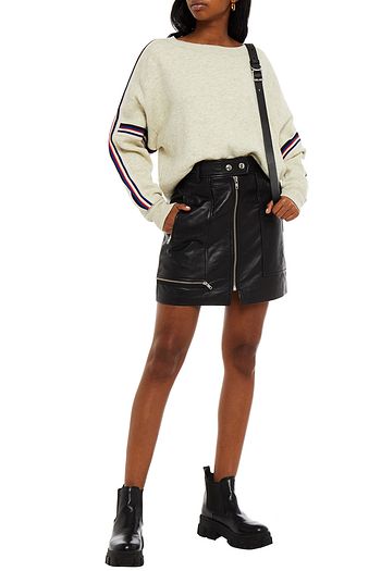 ISABEL MARANT ÉTOILE Zip-detailed leather mini skirt