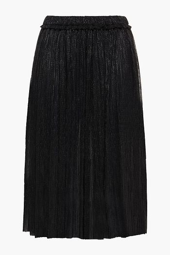 ISABEL MARANT ÉTOILE Beatrice gathered metallic knitted skirt