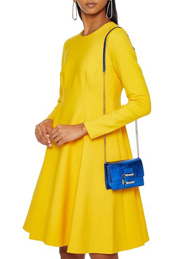 ROGER VIVIER Viv Nano metallic crinkled-leather shoulder bag